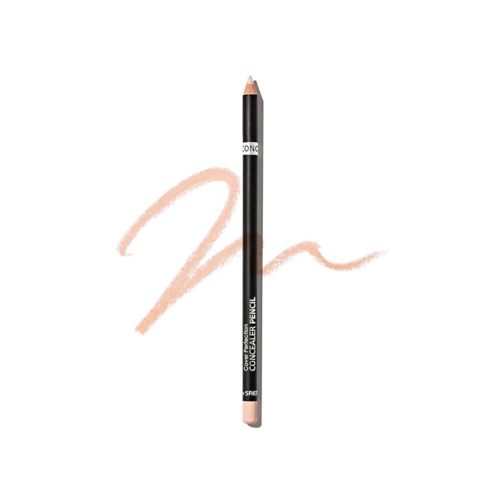 THE SAEM COVER PERFECTION CONCEALER PENCIL + SHARPENER SET (01 CLEAR BEIGE)